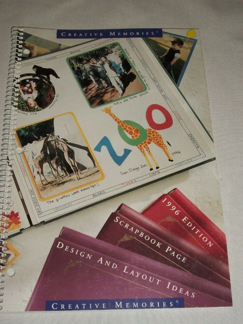 Creative Memories 1996 Holiday Event Design & Layout Ideas Scrapbook Pages Color